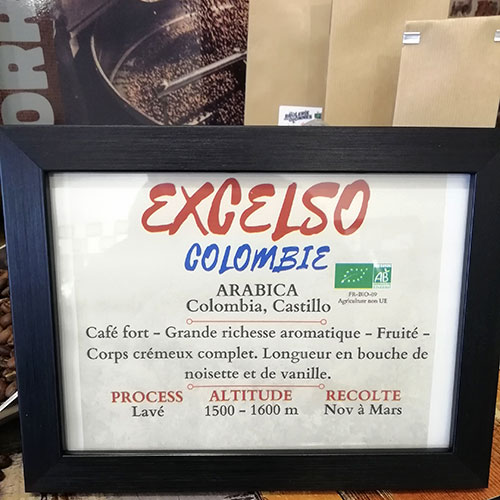la brulerie des olonnes - cafe arabica Colombie description